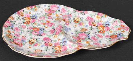Rose Chintz (Bone China Bkstamp) Plate for Dessert Plate & Cup Set