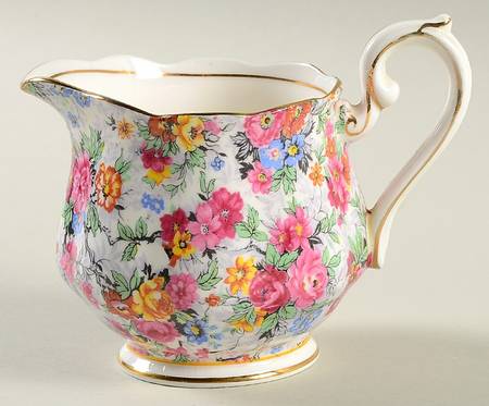 Rose Chintz (Bone China Bkstamp) Creamer