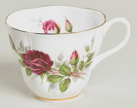 Royal Canadian Rose Flat Cup by Royal Albert