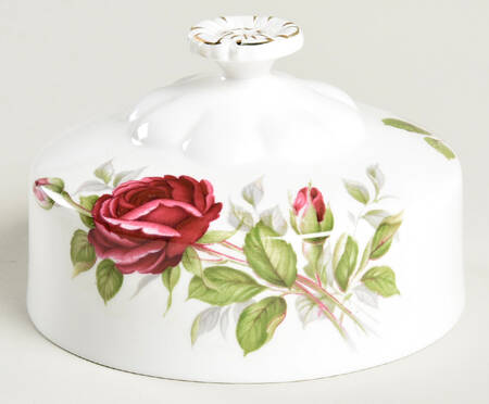 Royal Canadian Rose Lid for Round Butter by Royal Albert