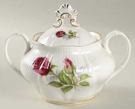 Royal Canadian Rose Sugar Bowl & Lid
