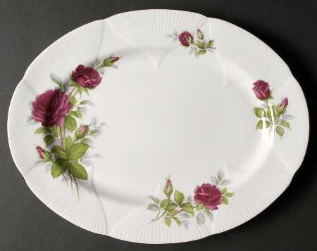 Royal Canadian Rose 12" Oval Serving Platter
