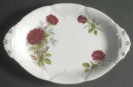 Royal Canadian Rose Tray for Mini Creamer & Open Sugar