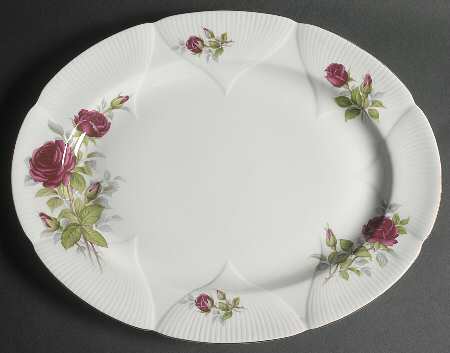 Royal Canadian Rose 15" Oval Serving Platter