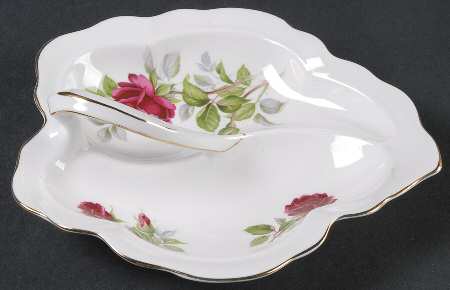 Royal Canadian Rose Leaf Shaped Dish