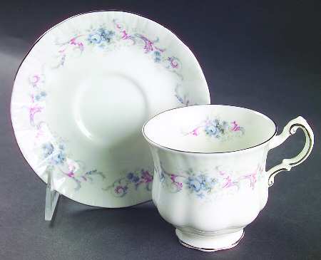 Romance Footed Cup & Saucer Set