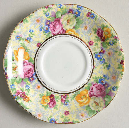 Rosetime Saucer for Footed Cup