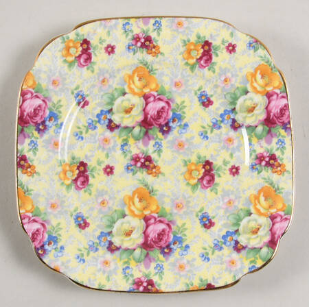 Rosetime Square Bread & Butter Plate by Royal Albert