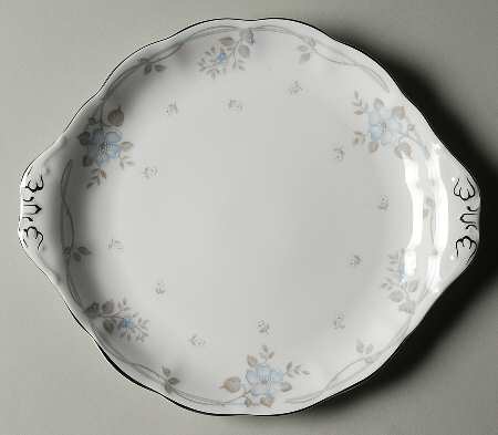 Satin Rose Handled Cake Plate