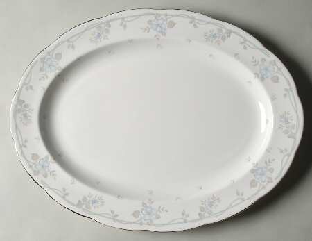 Satin Rose 16" Oval Serving Platter