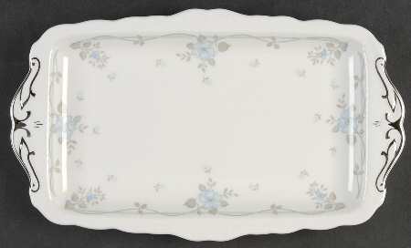 Satin Rose Large Sandwich Tray