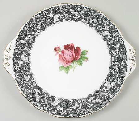 Senorita Handled Cake Plate