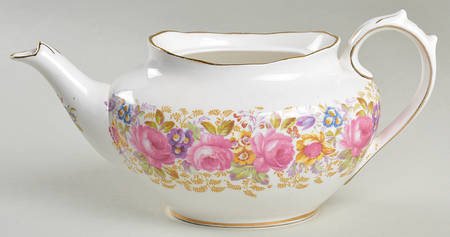Serena (Thin Gold Trim) Mini Teapot No Lid