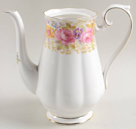 Serena (Thin Gold Trim) Small Coffee Pot No Lid