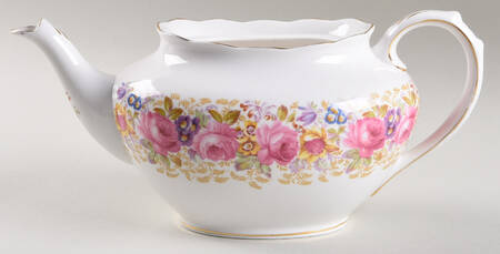 Serena (Thin Gold Trim) Teapot No Lid