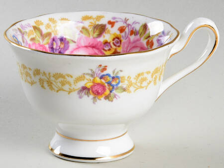 Serena (Thin Gold Trim) Footed Demitasse Cup