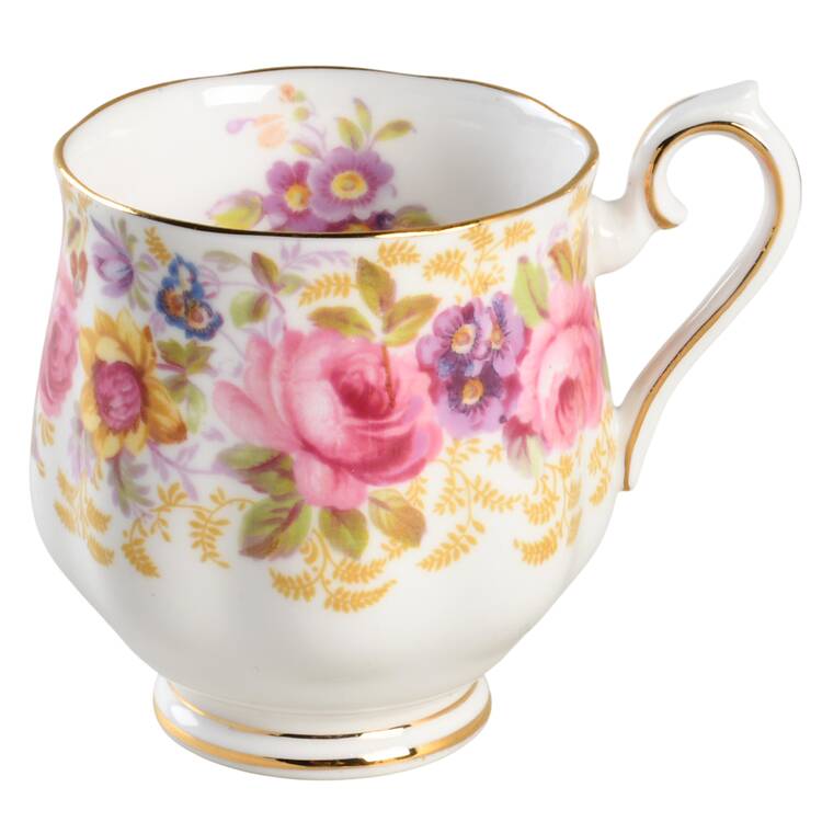 Serena (Thin Gold Trim) Footed Demitasse Cup