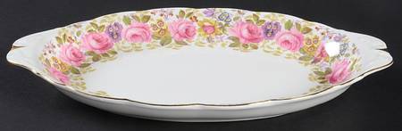 Serena (Thin Gold Trim) Tray for Creamer & Sugar with Lid