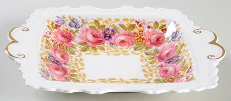 Serena (Thin Gold Trim) 8" Sweet Meat Dish