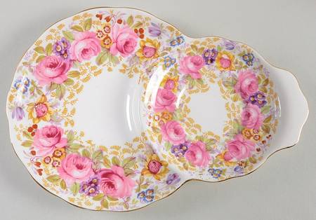 Serena (Thin Gold Trim) Snack Plate