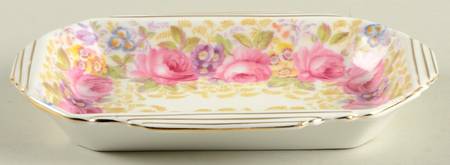 Serena (Thin Gold Trim) 5" Rectangular Sweet Meat