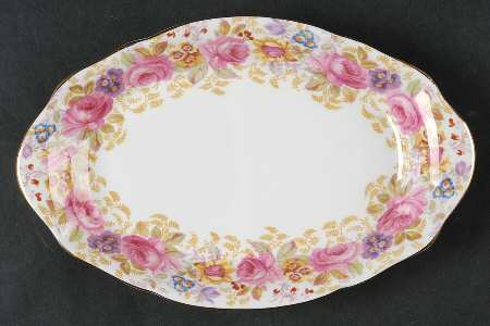 Serena (Thin Gold Trim) Tray for Mini Creamer & Open Sugar