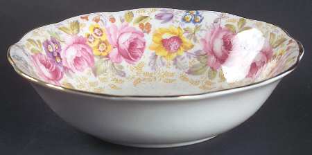 Serena (Thin Gold Trim) Coupe Cereal Bowl