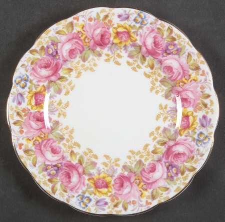 Serena (Thin Gold Trim) Dessert/Pie Plate