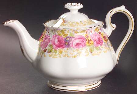 Serena (Thin Gold Trim) Mini Teapot & Lid