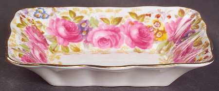 Serena (Thin Gold Trim) Rectangular Sweet Meat Dish