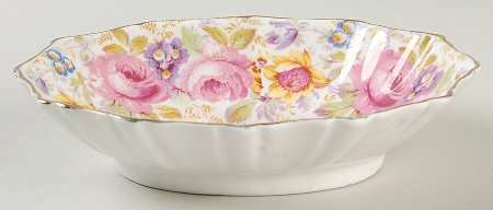 Serena (Thin Gold Trim) 6" Oval Sweet Meat Dish
