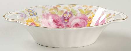 Serena (Thin Gold Trim) 5" Oval Sweet Meat Dish