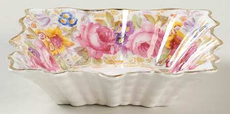 Serena (Thin Gold Trim) 4" Square Sweet Meat