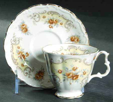 September Song Footed Demitasse Cup & Saucer Set