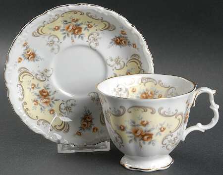 September Song Footed Cup & Saucer Set
