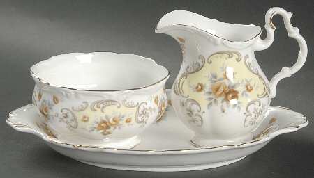 September Song Mini Creamer & Open Sugar with Tray