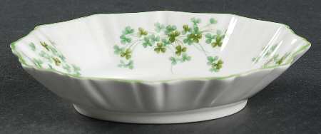 Shamrock (Green Trim, Newer) 5" Oval Sweet Meat Dish by Royal Albert