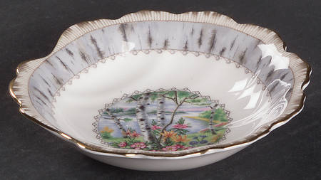 Silver Birch Shell Shaped Dish