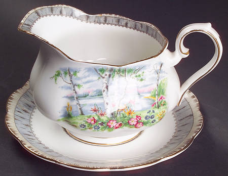 Silver Birch Gravy Boat & Underplate