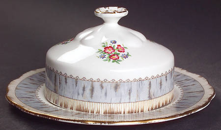 Silver Birch Round Covered Butter (Uses Bread & Butter Plate)