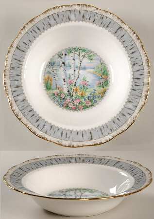 Silver Birch Rim Soup Bowl