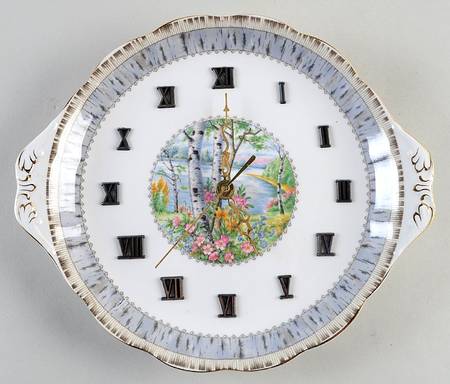 Silver Birch Clock Plate