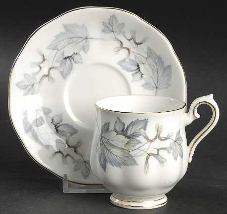 Silver Maple Footed Demitasse Cup & Saucer Set