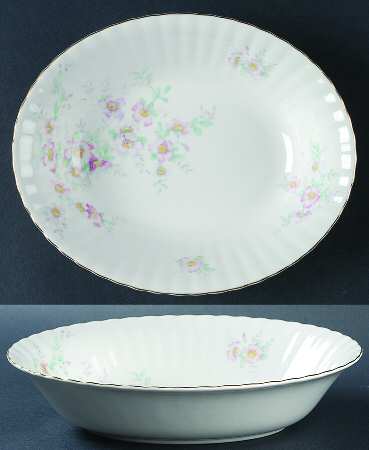 Spring Ballet 9" Oval Vegetable Bowl