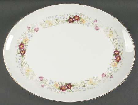 Spring Morning 16" Oval Serving Platter
