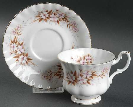 Spring Song Footed Cup & Saucer Set
