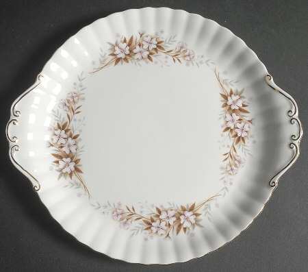 Spring Song Handled Cake Plate