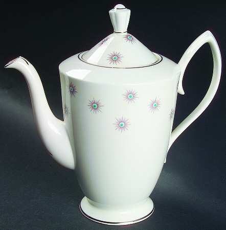 Star of Eve (Platinum Trim) Mini Coffee Pot & Lid