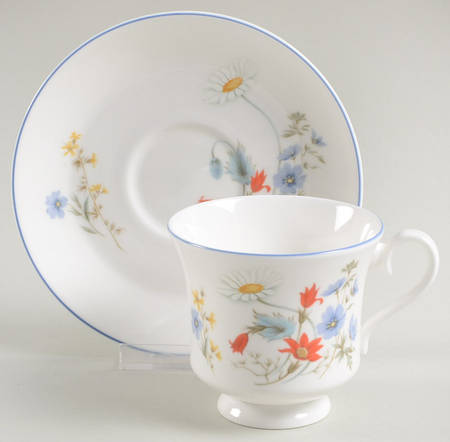 Summer Breeze Footed Cup & Saucer Set