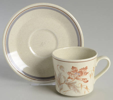 Summer Fantasy Flat Cup & Saucer Set